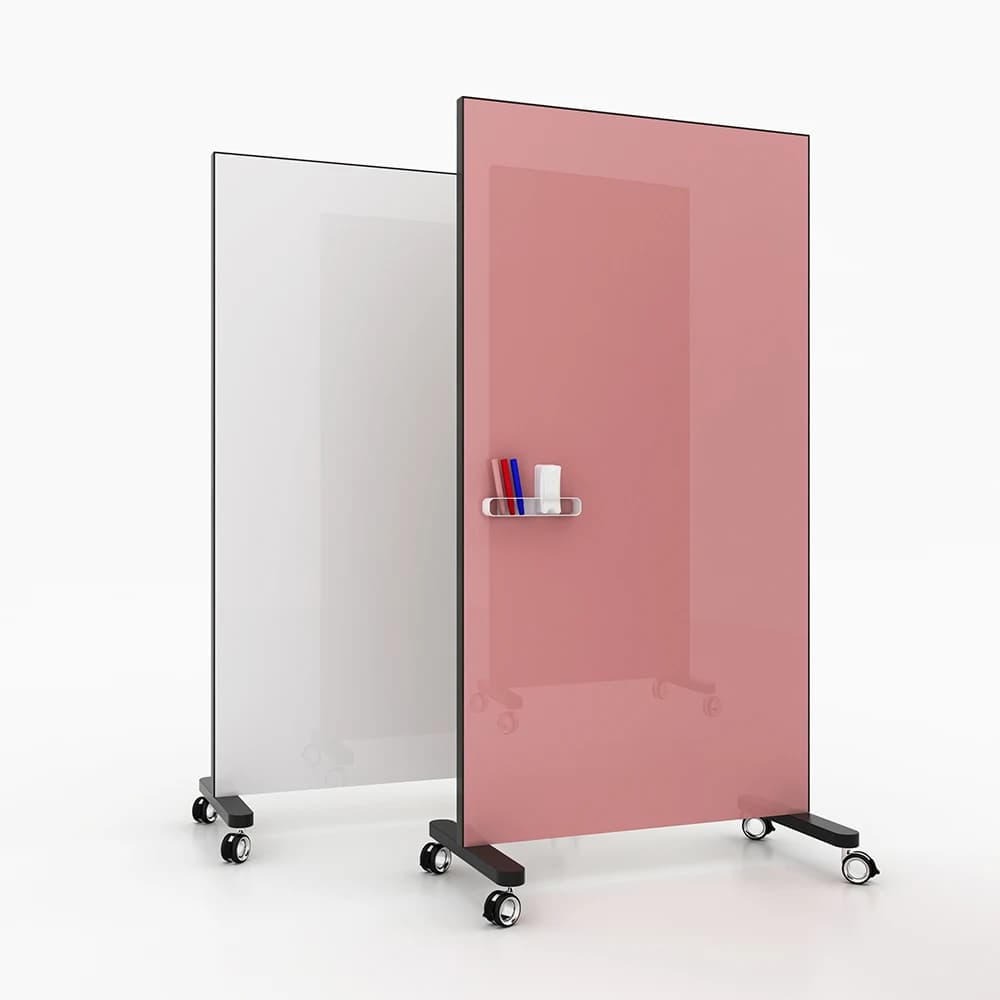Panneau de bureau de séparation en verre mobile de meubles de bureau de mur de restaurant