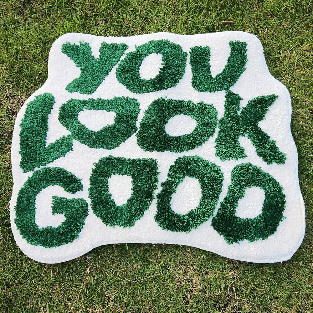 Tapis tufté fait à la main, amusant et mignon, fait à la main, pour salon et chambre à coucher