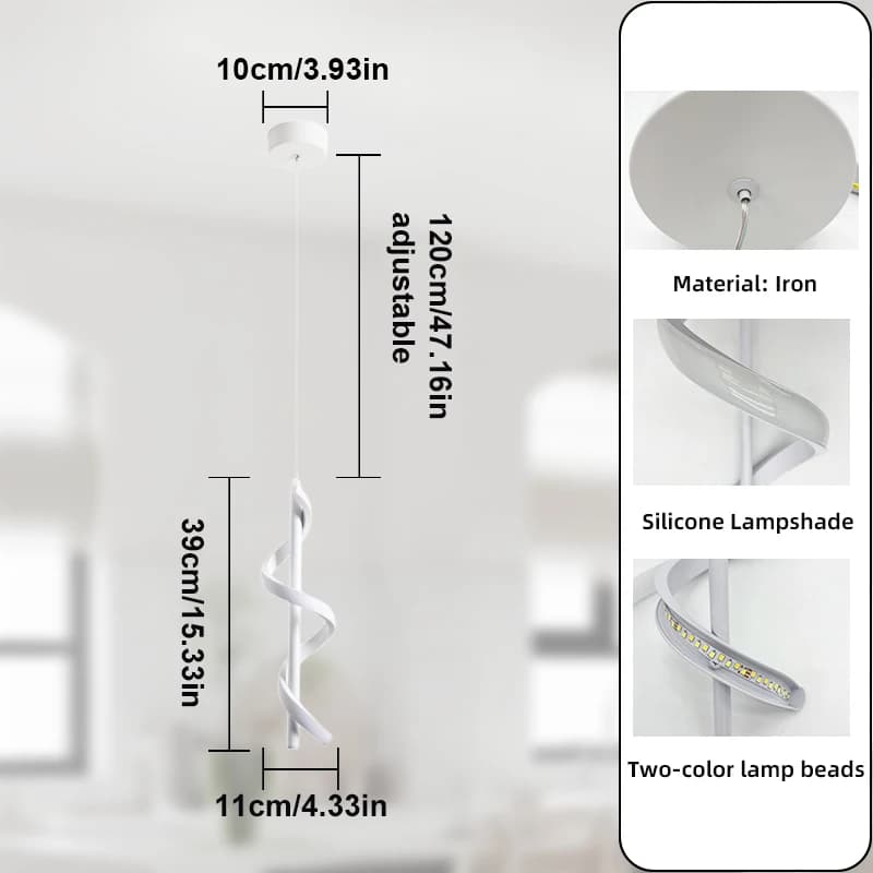Lustre Led suspendu au plafond, luminaire décoratif d'intérieur, idéal pour une cuisine, un salon, u