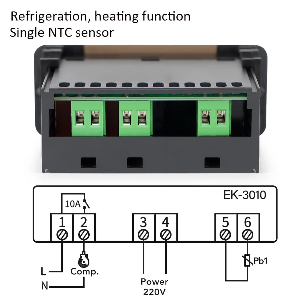 EK-3010/EK-3020/EK-3030 LED Thermostat numérique régulateur de température thermorégulateur réfrigér