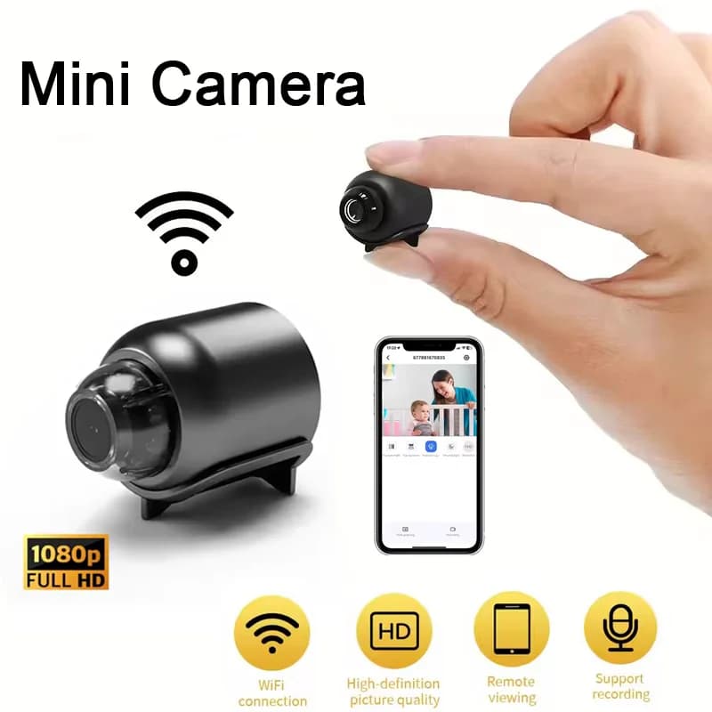 Mini caméra intelligente sans fil 1080P HD Surveillance sécurité vidéo caméra Vision nocturne détect