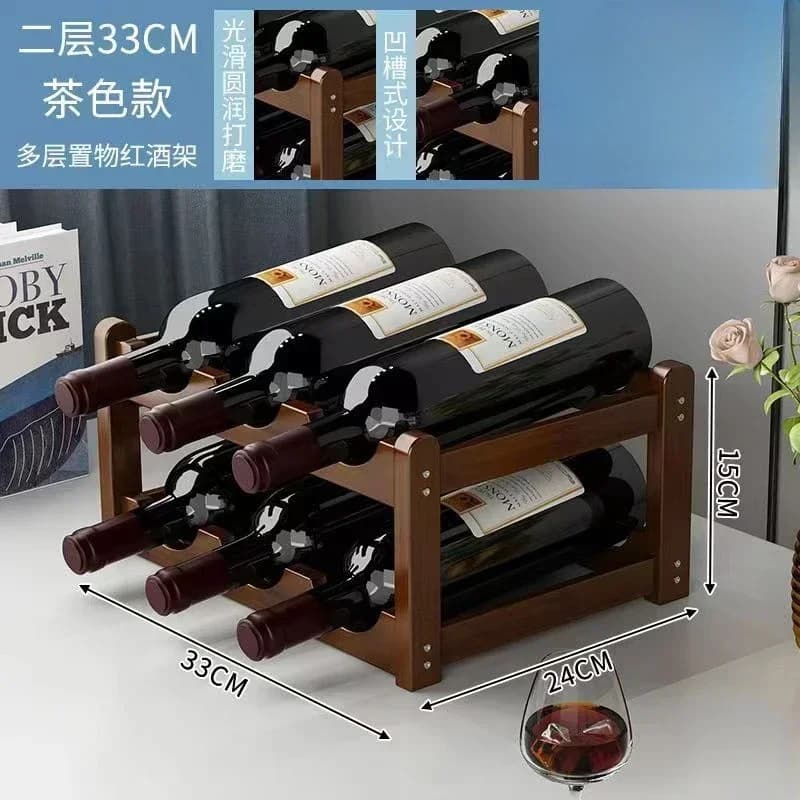 Range-bouteilles de table créatif pour la maison, présentoir à vin simple à assembler, décoration de