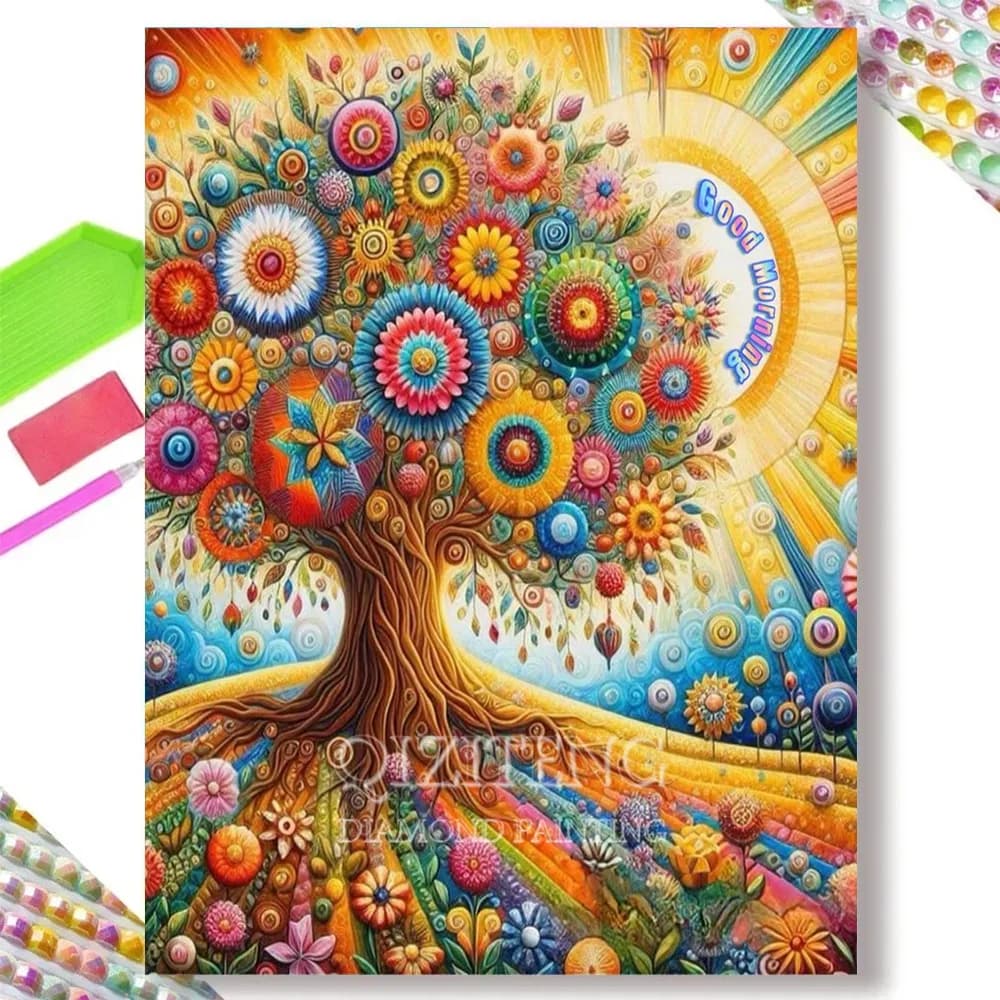 Bricolage plein carré/rond forage diamant peinture maison colorée série abstraite Kit décoration de
