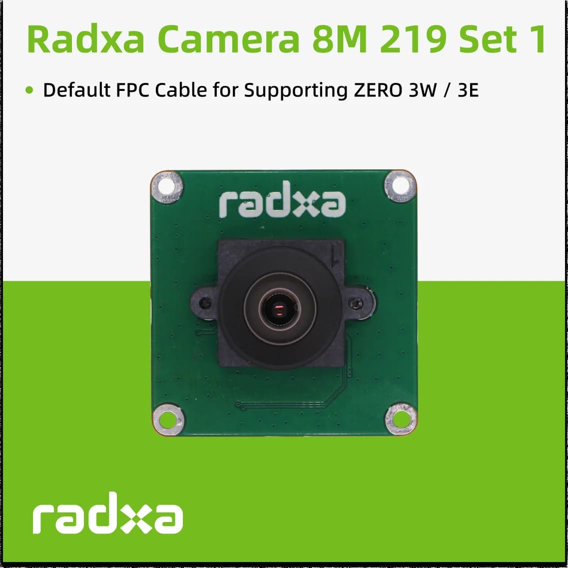 Caméra Radxa 8M 219, prend en charge Radxa SBC, capteur IMX219