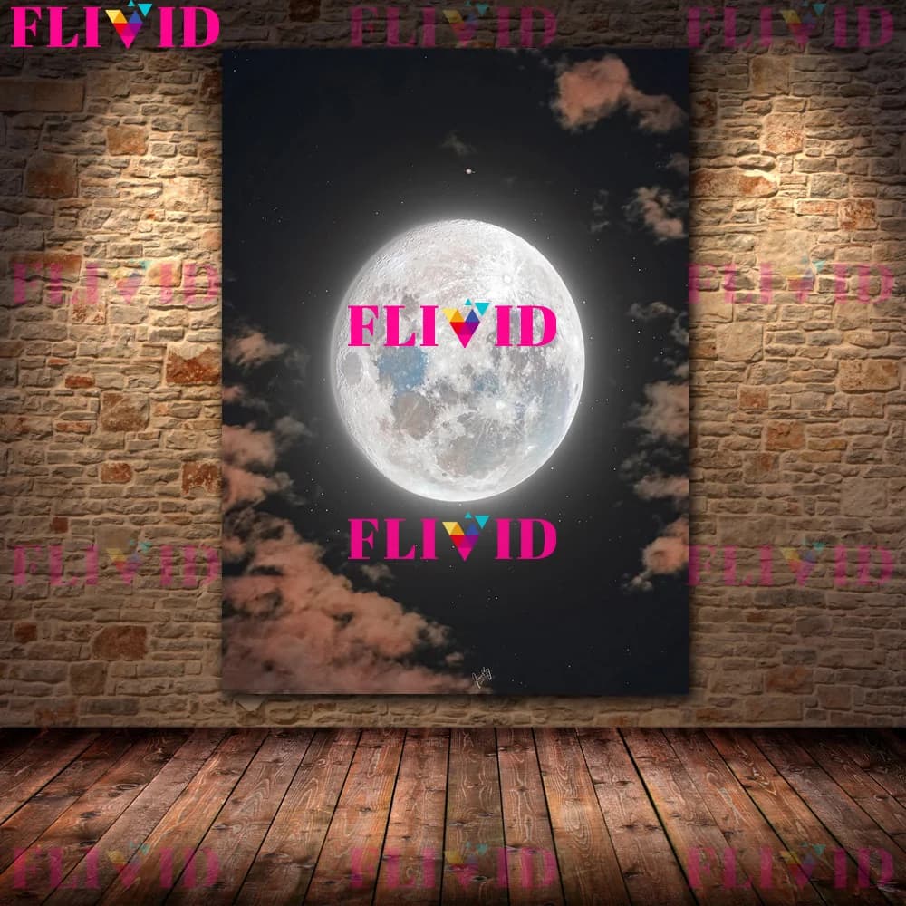 STRATravelling-Affiche et Impression de Phases de Lune Céleste, Peinture Murale sur Toile, Décor de