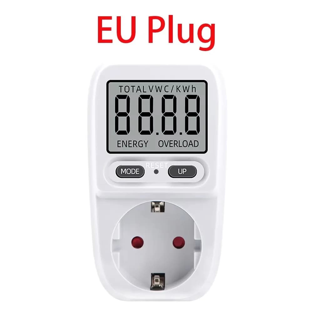 Compteur de puissance électrique, wattmètre LCD, prise de facturation, testeur électrique, prise de