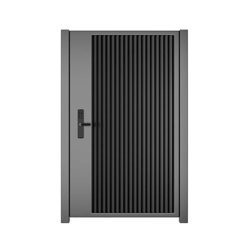Porte Piétonnière en Aluminium Moderne Résidentielle, Porte de Driway avec Haute Sécurité