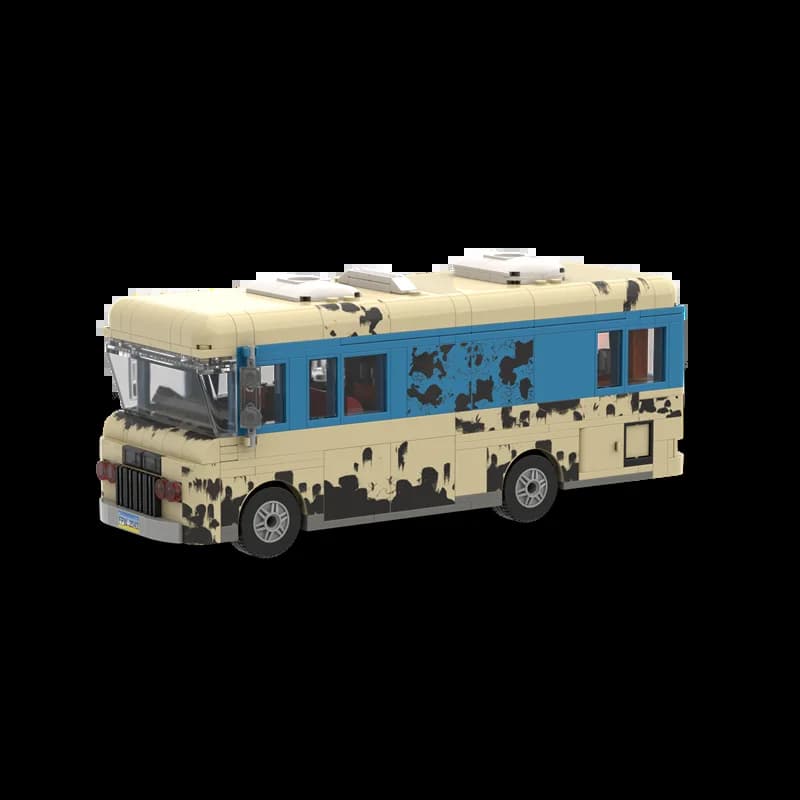 Modèle de blocs de construction de la maison de vacances de Noël et du camping-car de Cousin Eddie,