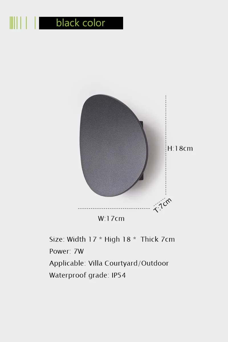 Applique murale LED en aluminium pour porche extérieur, lampe étanche pour maison, porte, décoration