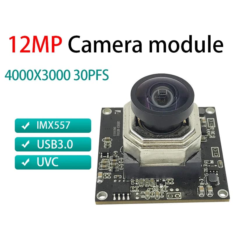 Module de caméra grand angle pixel 12MP, prise de vue couleur IMX577, haute définition 4K, qualité i