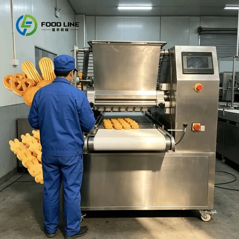 Machine à biscuits automatique, distributeur de pâte à biscuits pour boulangerie, petite machine com