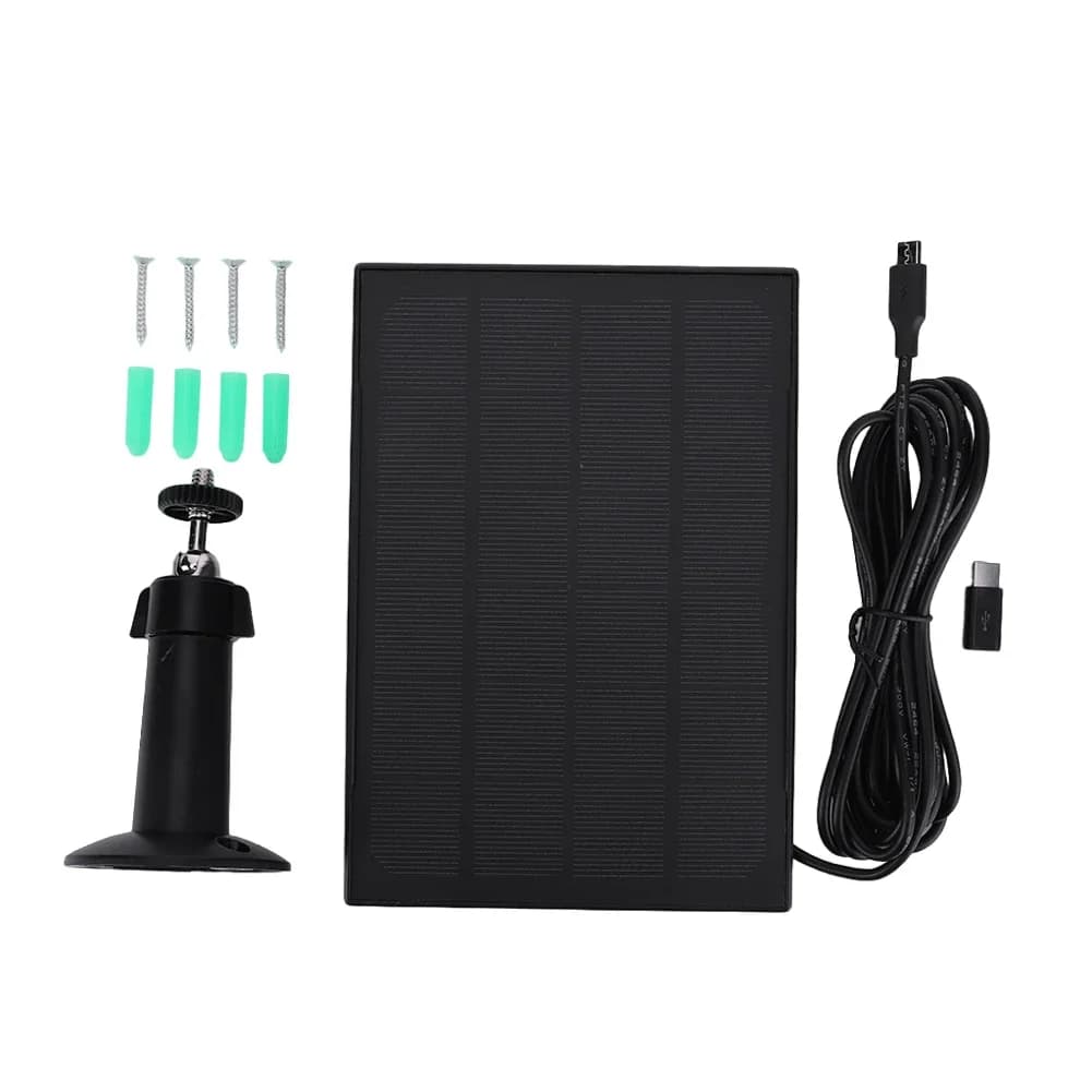 Panneau solaire 10W 6V Cellules solaires extérieures 360 ° Caméra murale réglable panneau solaire