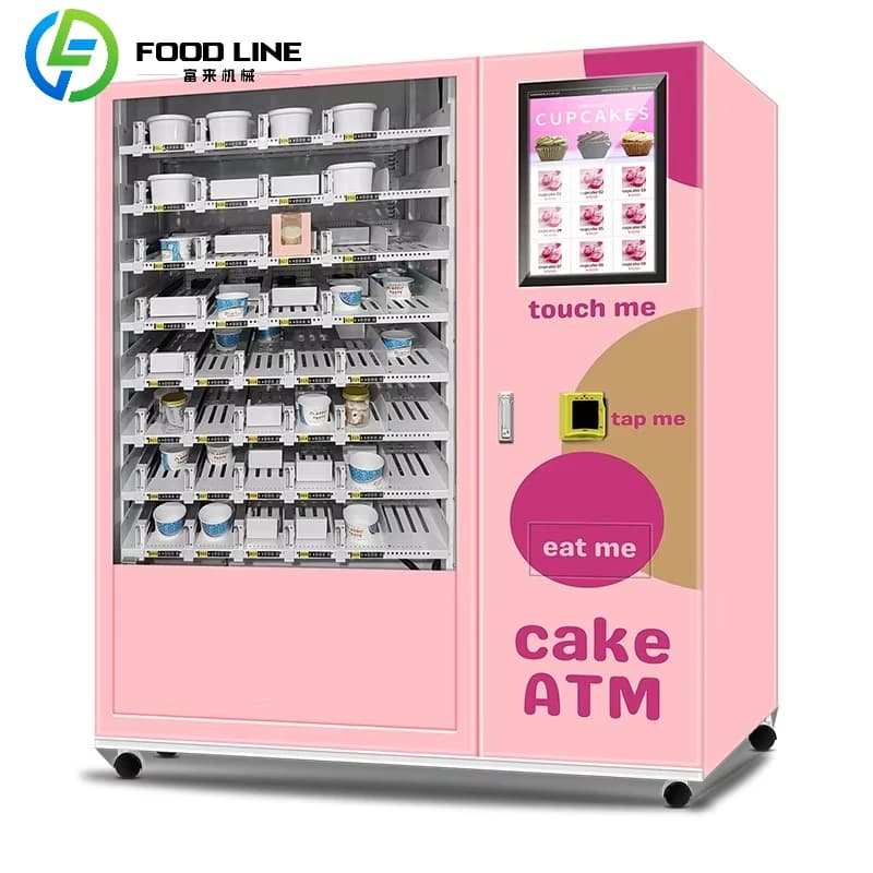 Distributeur automatique de hot-dogs, machine de vente automatique de nourriture chaude pour les ent