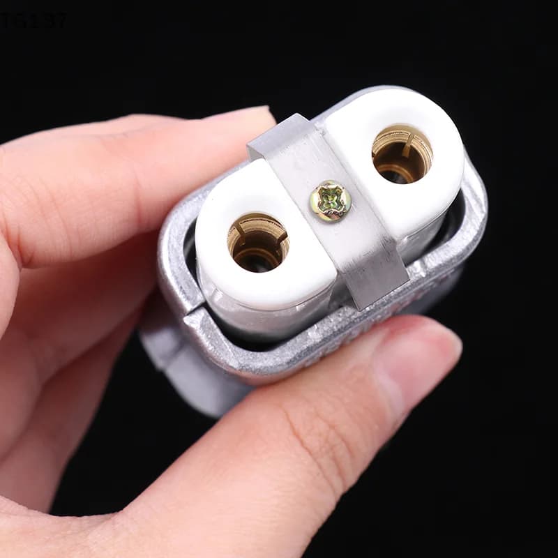 Prise en céramique IEC C8, 6mm, connecteur mâle/femelle haute température 35A, prise de courant pour