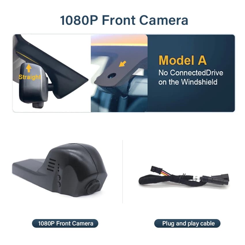 Nouveau 4K 2160P voiture DVR Dash Cam caméra pour BMW X3 F25 X5 F15 X1 F48 X4 X6 X7 M 1 3 5 7 série