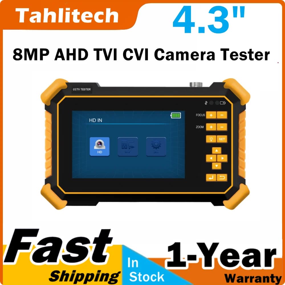 Mini caméra testeur de vidéosurveillance 8MP 4K AHD CVI TVI CVBS, moniteur analogique avec testeur d