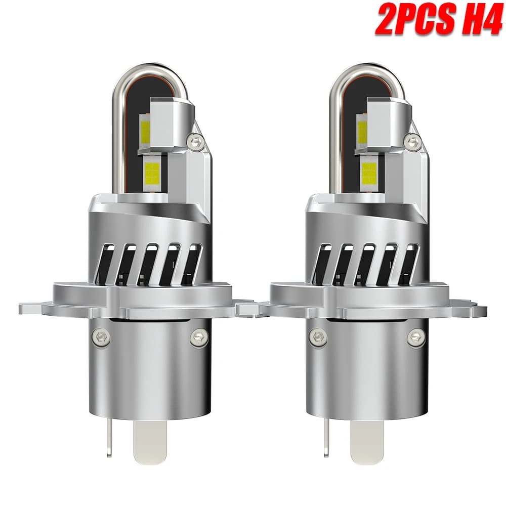 Ampoule LED H4 pour phare de voiture 8400LM, taille mini, lumière sans fil CANBUS Turbo 6000K, phare
