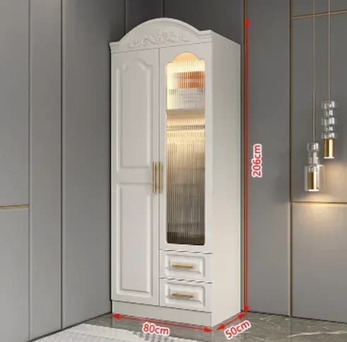 Armoires de chambre blanches, meubles de rangement bon marché, armoire à vêtements vintage petite po