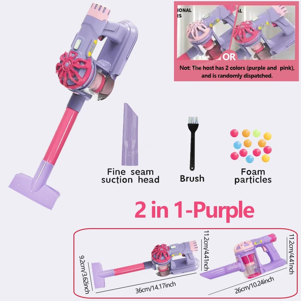 Ensemble de jouets d'aspirateur électrique de Simulation pour enfants, jeu de rôle pour le ménage, j