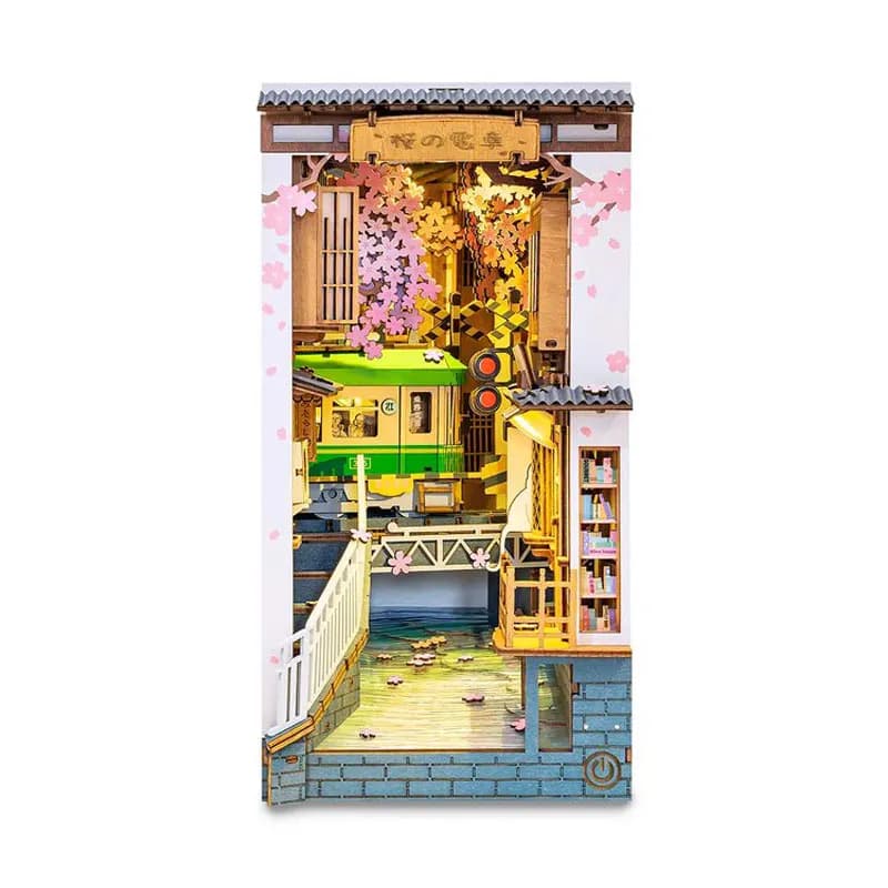 Robotime Rolife – série de nooks de livres, 4 sortes de meubles de maison miniatures en bois, bricol