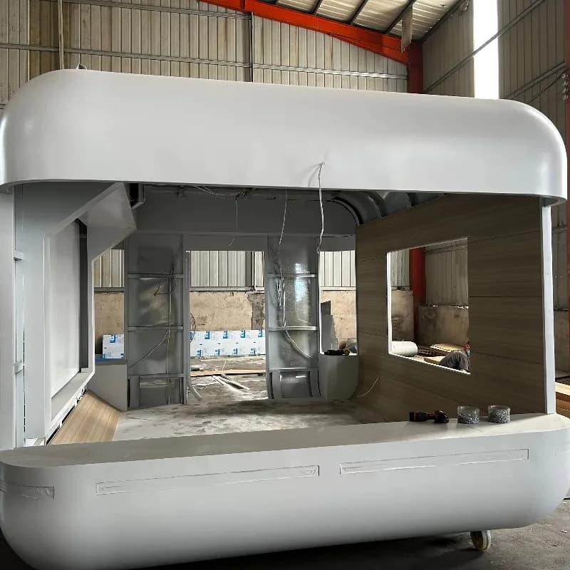 Remorque alimentaire mobile entièrement équipée et personnalisée pour tacos, café, crème glacée, à v
