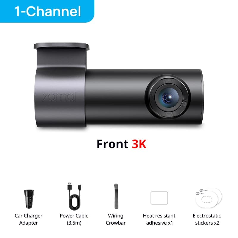 Caméra embarquée 70mai M310 Plus 3K 1620P WDR F1.55 avec commande vocale, DVR de voiture, Wi-Fi 6, m