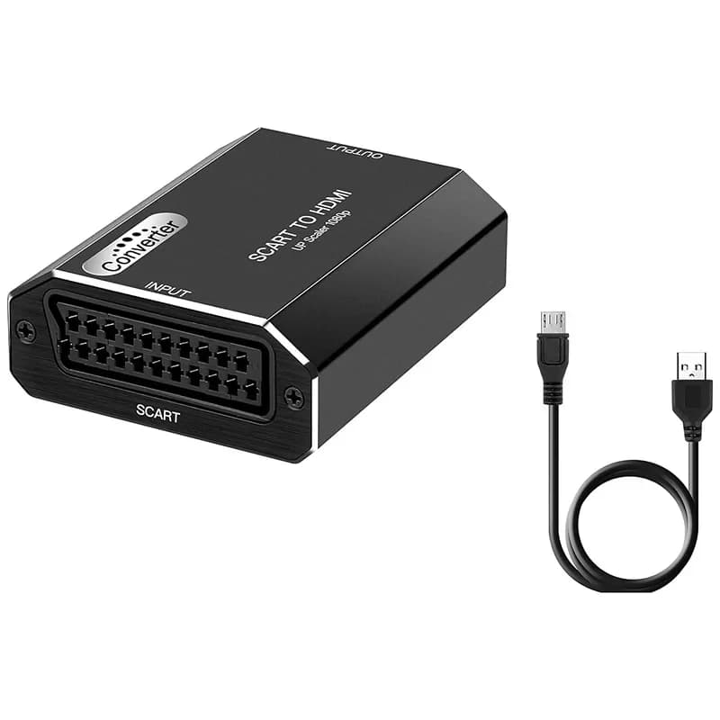 Convertisseur péritel vers HDMI 1080P entrée péritel vers sortie HDMI adaptateur convertisseur haut