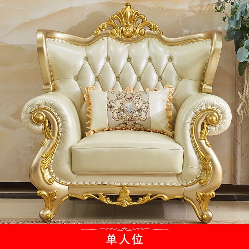 Canapés d'angle confortables pour adultes, classiques européens, pour salon, élégants en cuir, décor