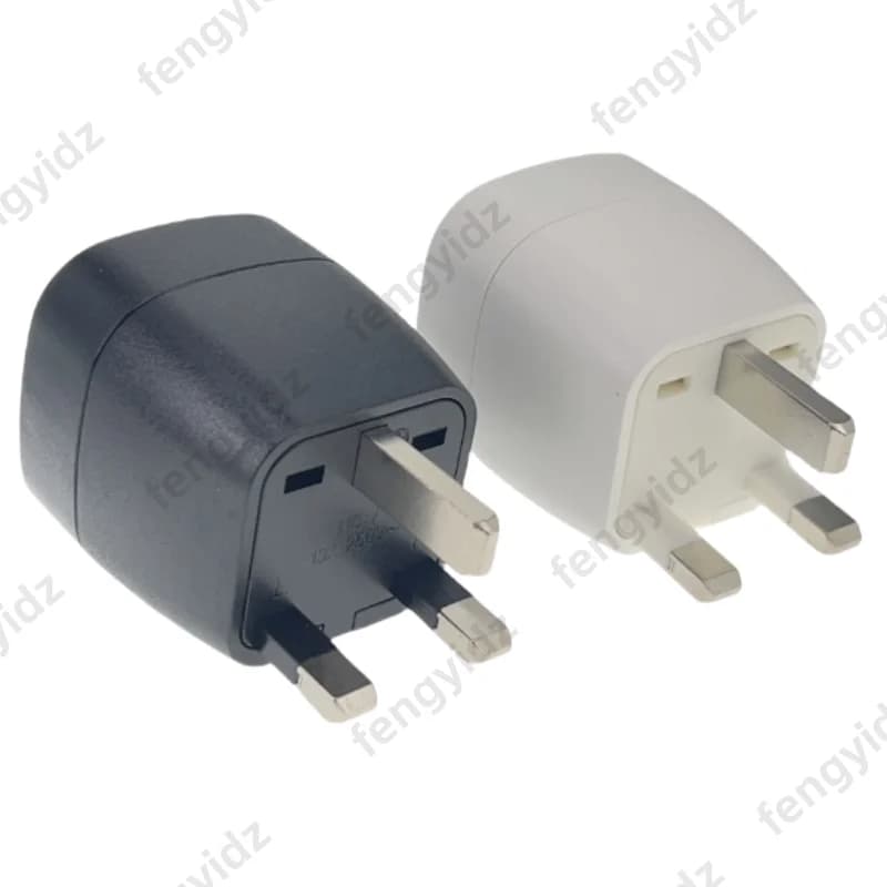 Pack de 2 adaptateurs de voyage Angleterre UK Prise Angleterre Allemagne, prise de voyage UE vers UK