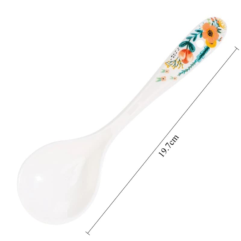 Cuillère en céramique japonaise, cuillère à soupe pour bouillie, vaisselle de table pour Restaurant,