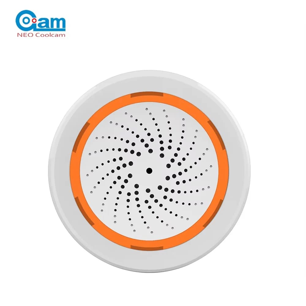 Coolcam – sirène d'alarme intelligente Tuya Zigbee, pour la sécurité de la maison, avec alertes stro