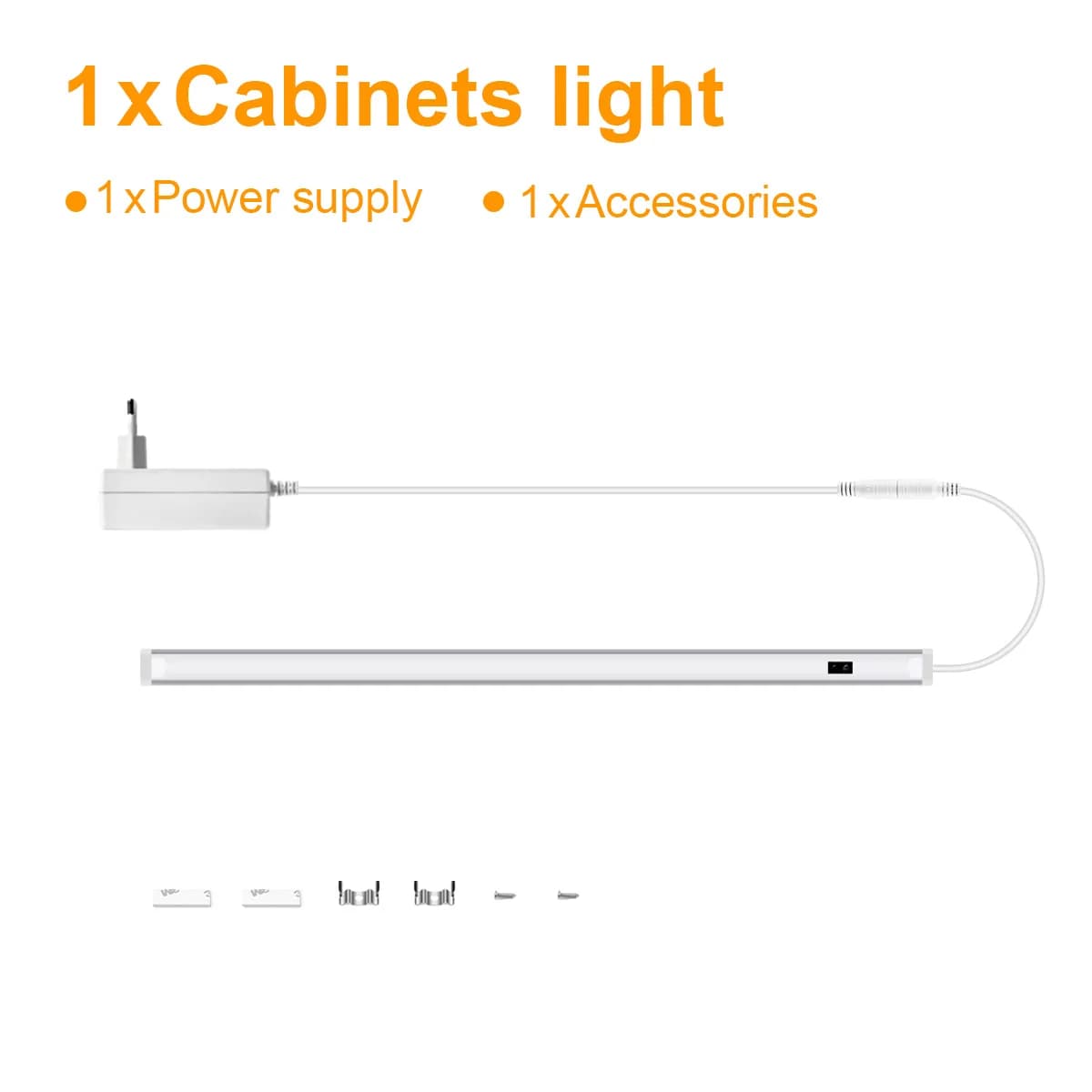 Kit d'éclairage LED avec capteur sous-meuble de cuisine, barre lumineuse LED connectable, balayage m