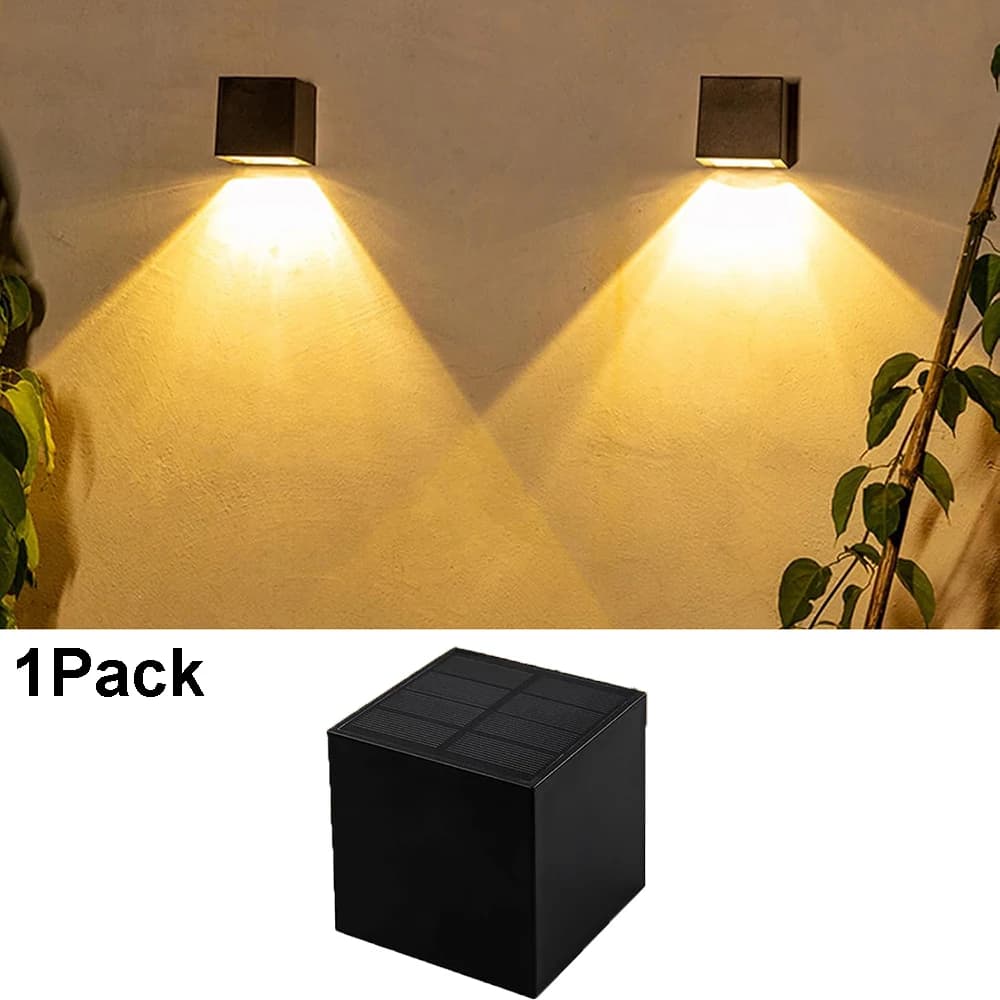 Applique Murale Solaire à LED Sans Fil Imperméable, Éclairage d'Extérieur, Idéal pour un Jardin, une