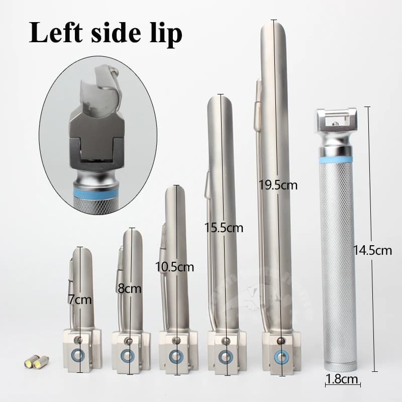 Laryngoscope d'anesthésie vétérinaire 5 lames pour animaux chien chat clinique vétérinaire équipemen