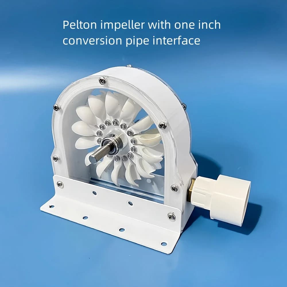 Turbine Pelton polyvalente, coureur hydraulique à impact, roue E27, générateur hydraulique bricolage