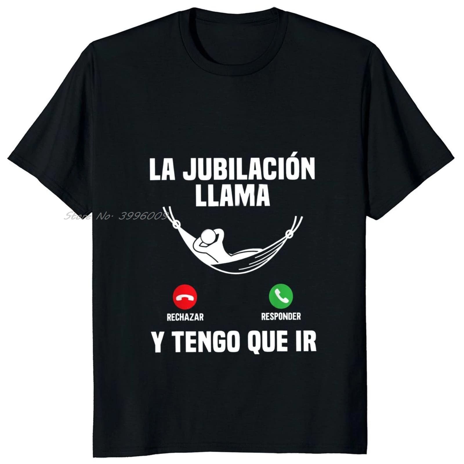 Le retraite appelle et j'ai aller T-shirt drôle texte espagnol cadeau à la retraite papa T-shirt déc