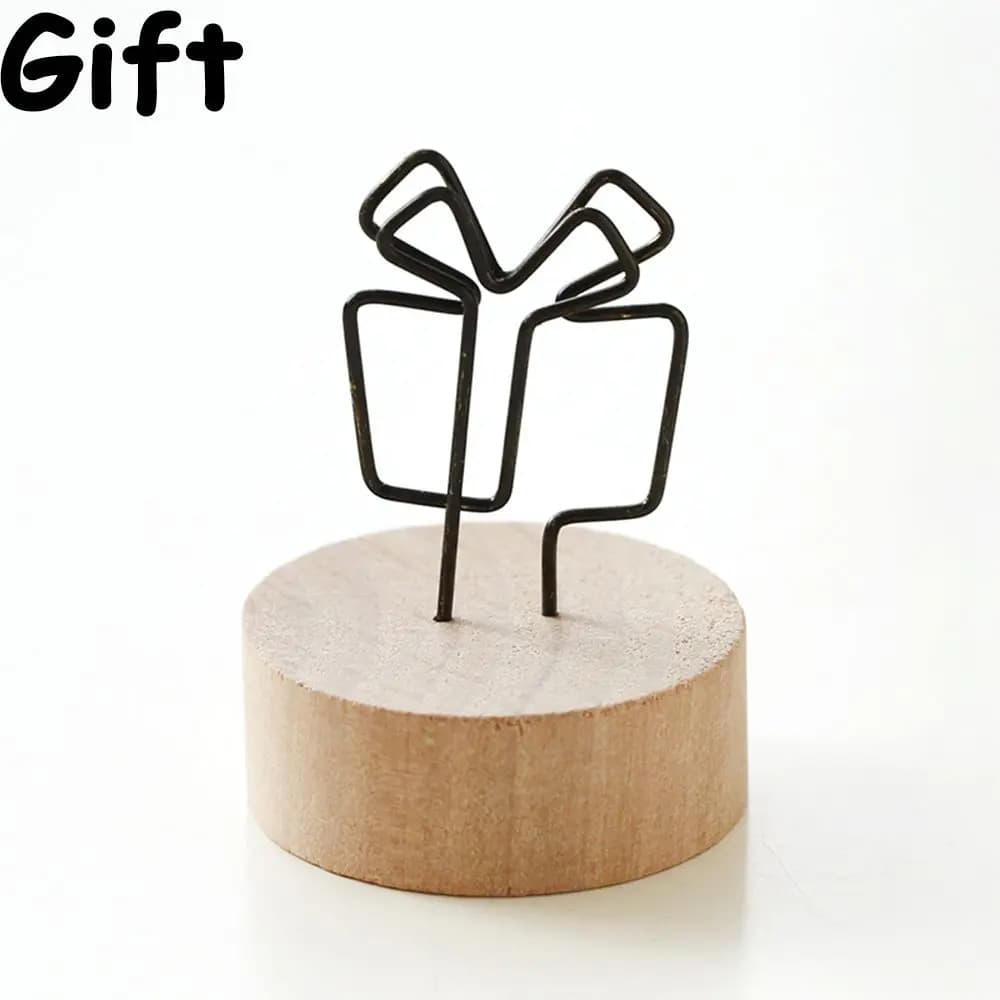 Décor de fête, ornement de bureau, décoration de maison, support de Message gauche, support rond en
