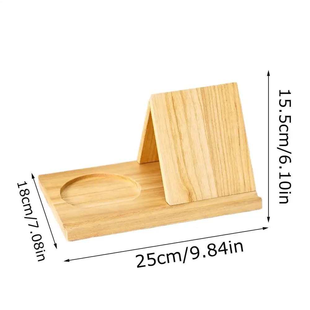 Support de lecture triangulaire en bois pour lit, bureau, canapé – Décoration moderne pour la maison