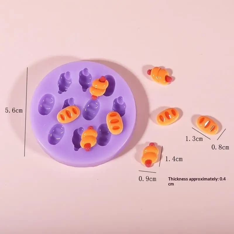 Moule en silicone flexible antiadhésif de qualité alimentaire pour hamburgers, fromages, pains, moul