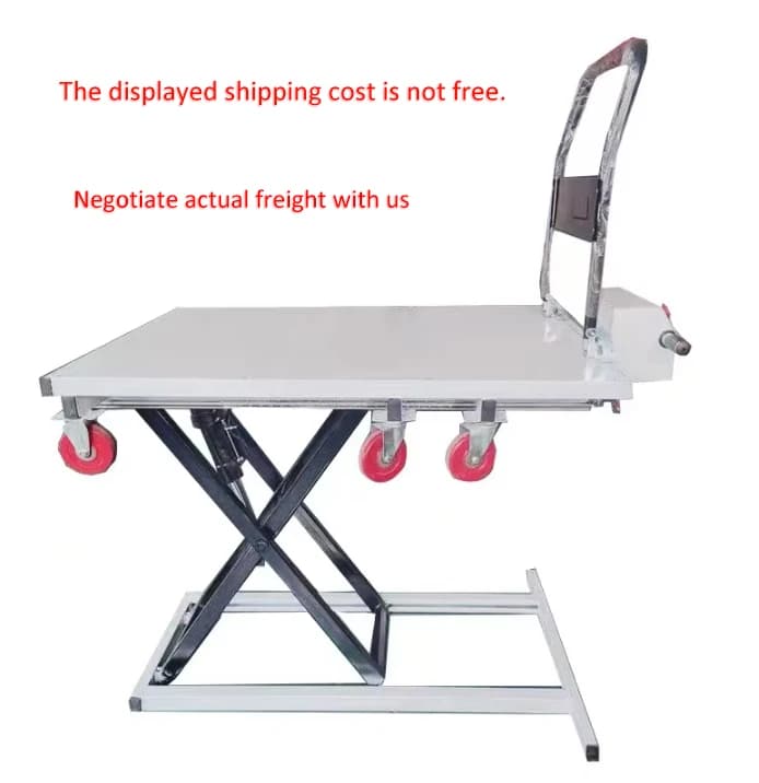 Chariot élévateur hydraulique pliable multifonctionnel portable de 300 kg, tables élévatrices électr