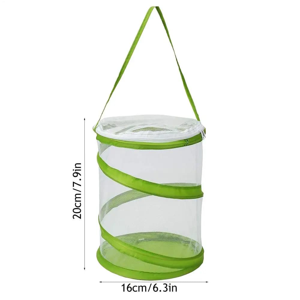 Cage de habitat pour insectes et papillons, enclos en maille transparente, pliable et portable, faci