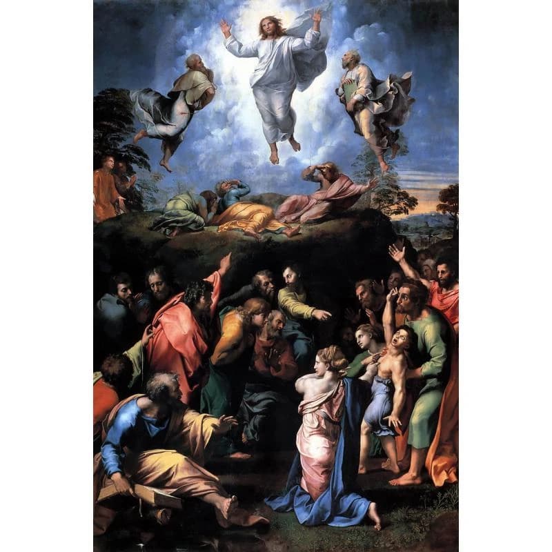 Maison église hall décoration murale ART maison église ART religieux Raffaello Raphael transfigurati