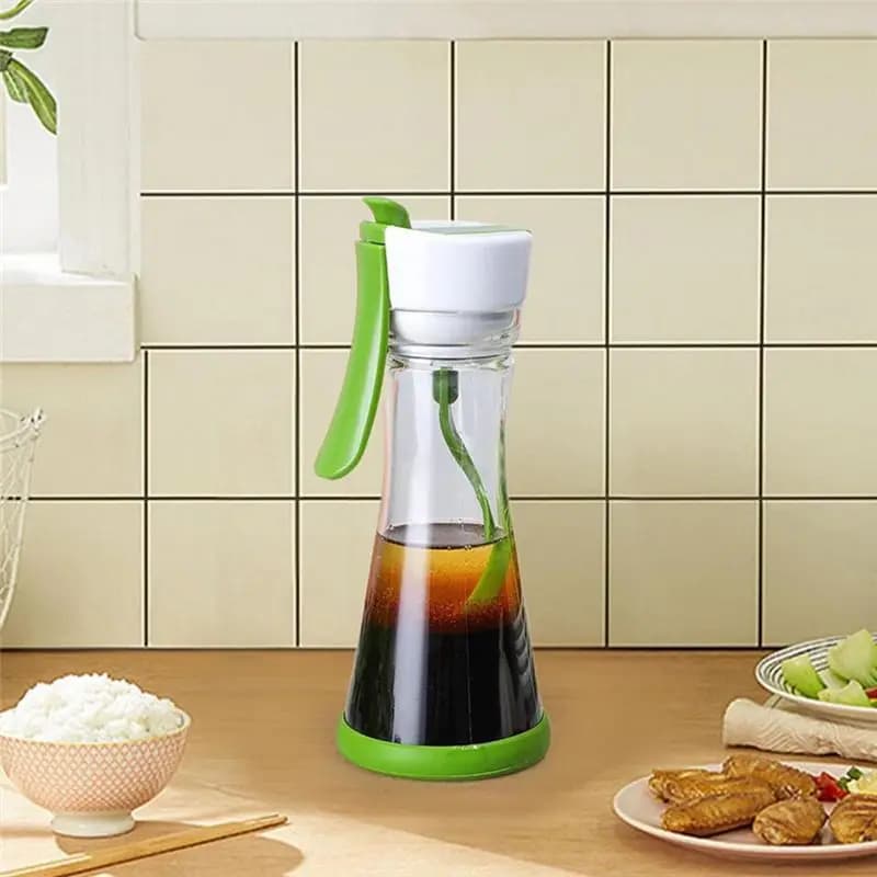 Bouteille de vinaigrette pratique pour salade maison, anti-fuite, 200 ml, facile à verser, récipient