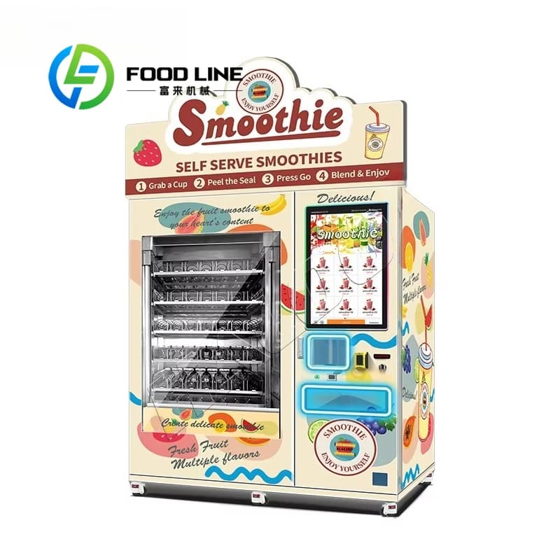 Distributeur automatique de smoothie machine de hiel distributeur de smoothie auto-service distribut
