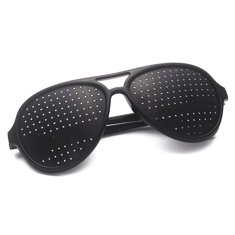 Lunettes sténopé, lunettes d'exercice, amélioration de la vue, Gadget d'entraînement, fournitures po