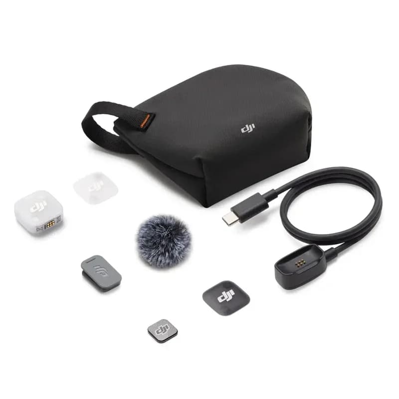 Microphone sans fil DJI Mic Mini 2 Mini, audio de haute qualité, limitation automatique pour éviter