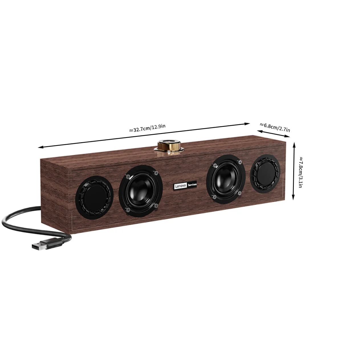 Haut-parleur multimédia Lenovo C02, haut-parleur Bluetooth, haut-parleur double mode filaire/Bluetoo