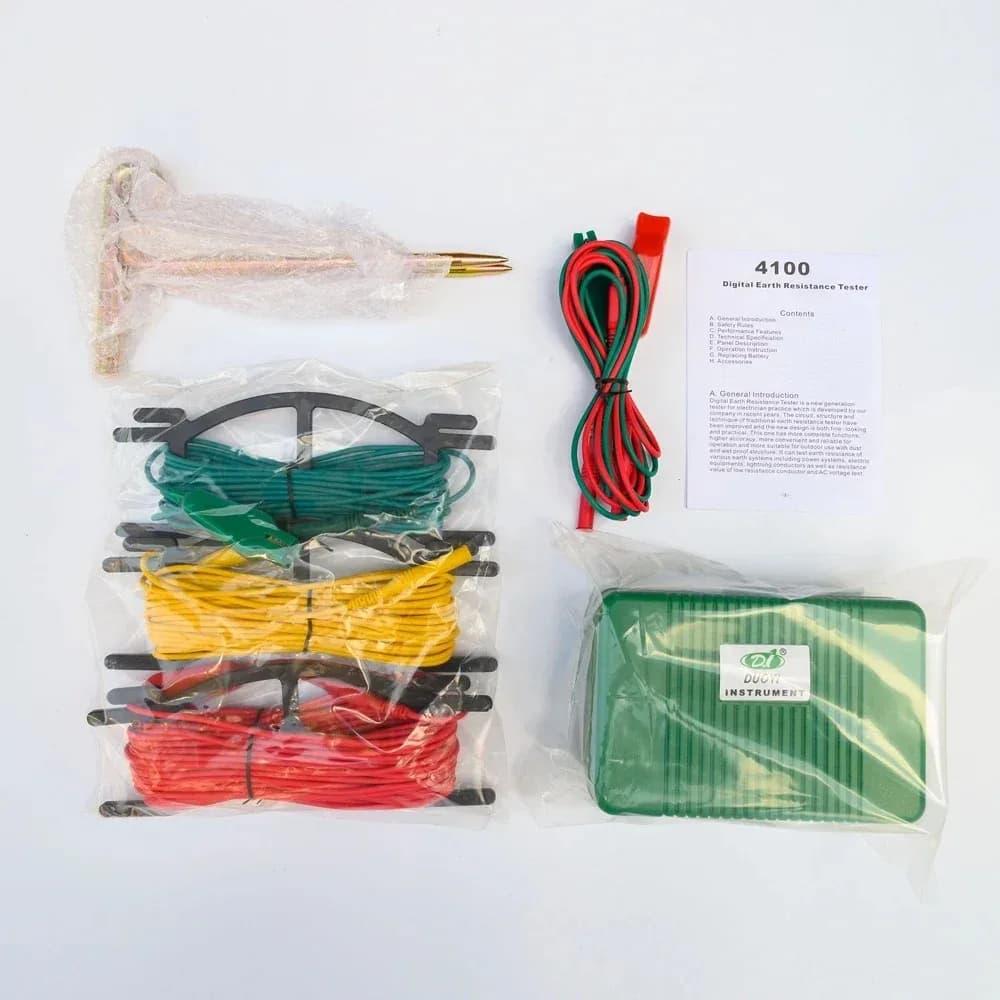 Testeur de résistance de terre numérique DY4100, Mégohmmètre 0-2000 Ohm, Instruments de test de rési