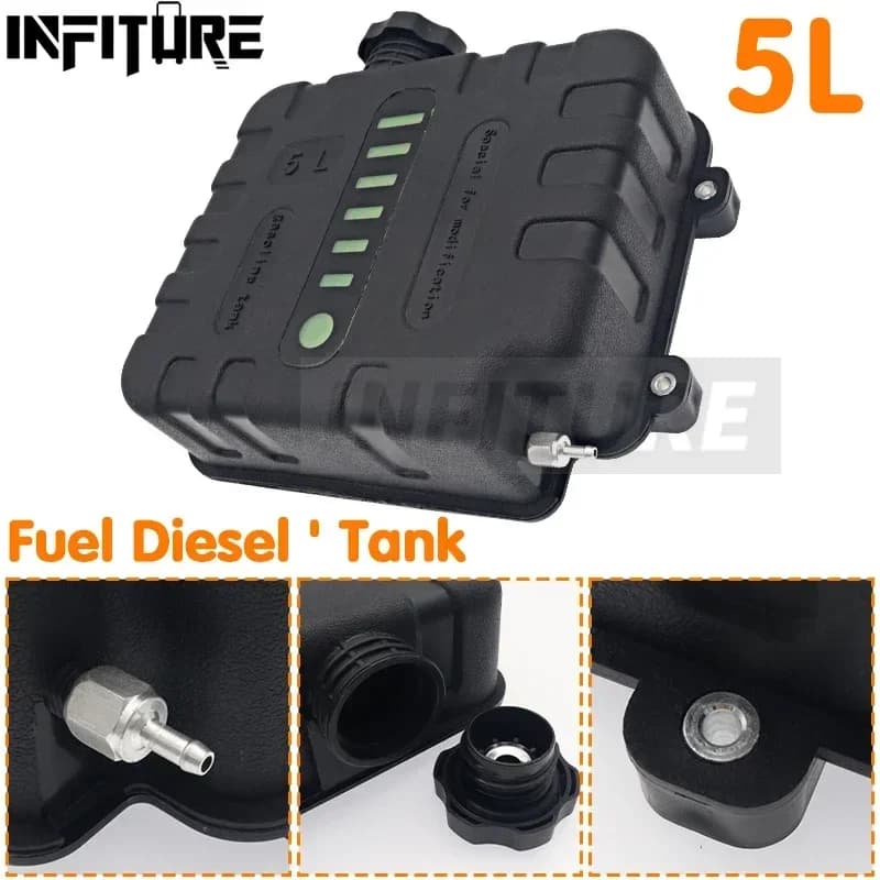 Réservoir de carburant de chauffage d'air Diesel de 5l, réservoir de stockage étanche robuste et Dur