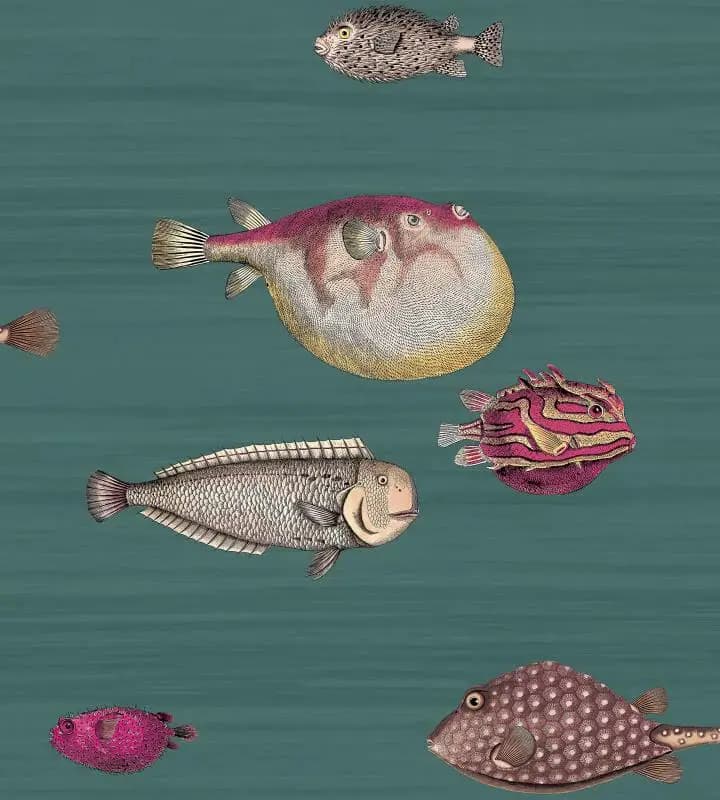 Papier peint 3D poisson du monde océanique personnalisé, autocollants muraux créatifs pour salon, ca